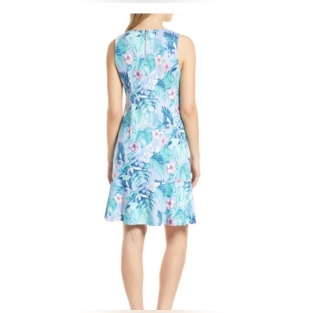 Tommy Bahama Blue Tropical Floral Sleeveless Dress Size M - Picture 2 of 11